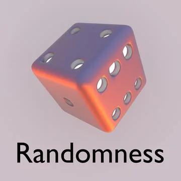 Randomness - unpredictable concept Illustrazione stock