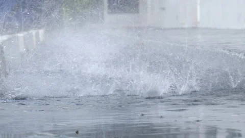 Randrops Pelt Pavement Stock Footage 201219116