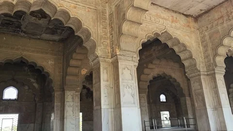 Rang Mahal Diwan-i-khas Hamam Moti Masjid REDFORT Stock Footage 232385176