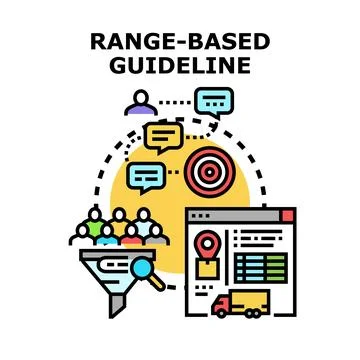 Range based guideline development and delivery process Stock Illustration