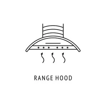 Range hood outline icon Stock Illustration