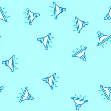 Range hood restaurant equipment vector seamless pattern イラスト素材