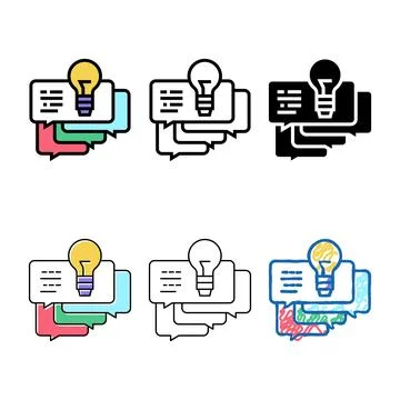 Range idea for ask customers about service color icon vector Stock Illustration