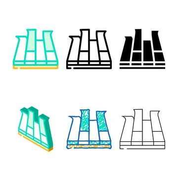 Range modular pva cover floor color icon vector Stock Illustration