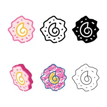 Range natural science lesson color icon vector Illustrazione stock
