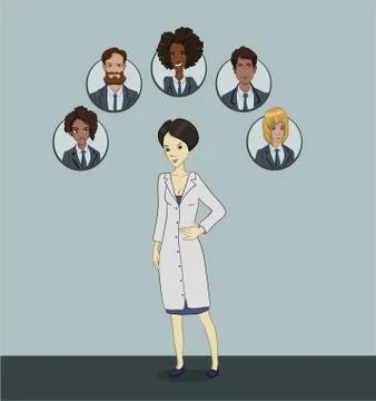 The range of patients attending General practitioner Stock Illustration