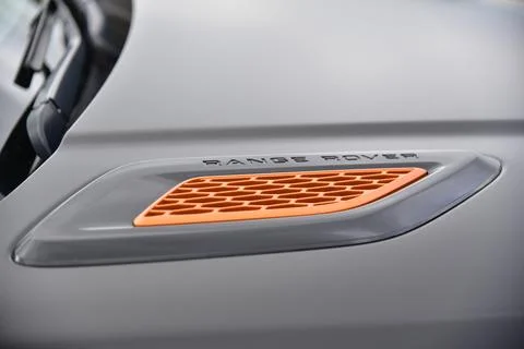 Range Rover bonnet Stock Photos