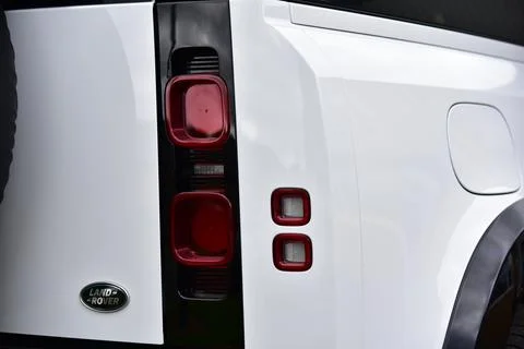 Range Rover Defender back light Stock Photos