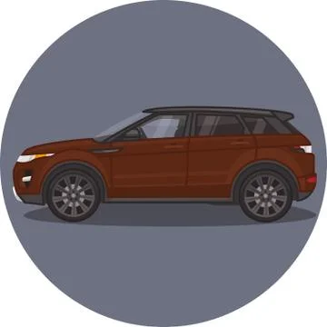 Range Rover Evoque SUV car Stock Illustration