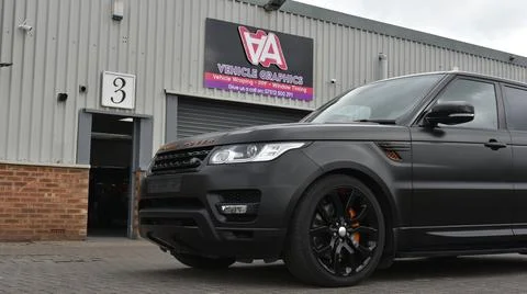 Range Rover front left Stock Photos