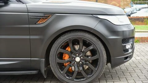 Range Rover front right Stock Photos