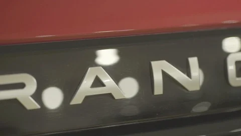 Range Rover logo close up Stock Footage 101899818