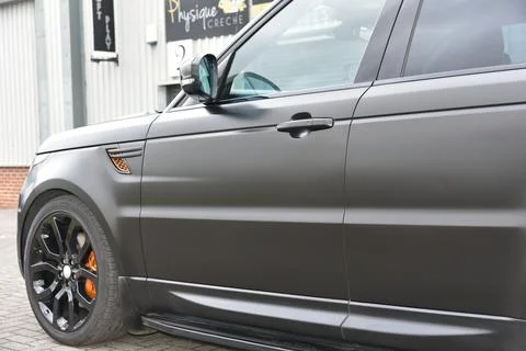 Range Rover near side front door Stock Photos