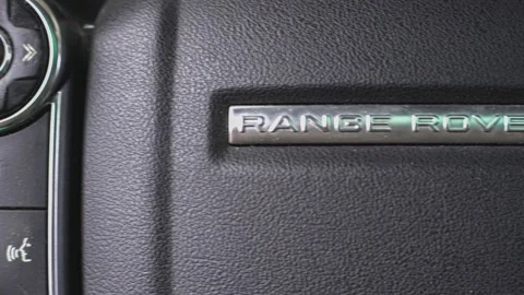 Range Rover Steering Wheel Stock Footage 157500016