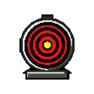Range shooting target pixel art vector illustration Stock Illustration