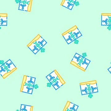 Range systems barrages tidal vector seamless pattern Stock Illustration