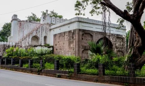 Rangeen Gate Historical Place Distant Side View Stock Photos