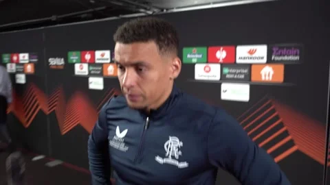 Rangers skipper vows team will bounce back from Europa final defeat Stock Footage 194594962