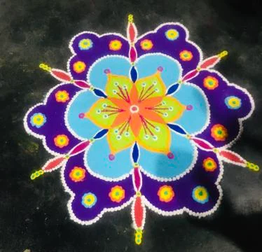 Rangoli design Stock Photos