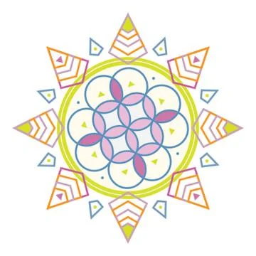 Rangoli Illustrazione stock