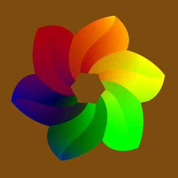 Raninbowy Flower Stock Illustration