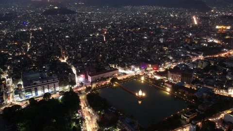 Ranipokhari Drone Shot 库存影片 193838081