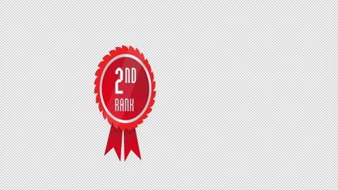 Rank Badge 1st ,2nd, 3rd Stock Footage 258602535
