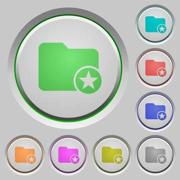Rank directory push buttons Stock Illustration
