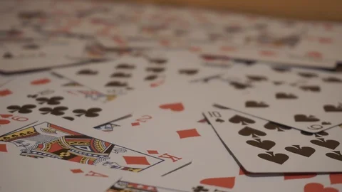 Rank focus playing card Stock Footage 123474552