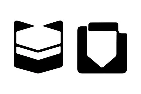 Rank icon basic straight filled Stock-Illustration