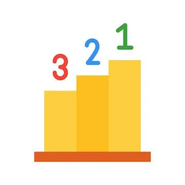 Rank icon vector image. Stock Illustration