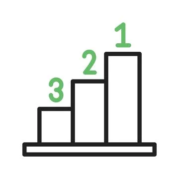 Rank icon vector image. Stock Illustration