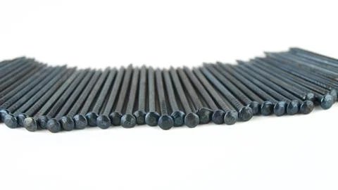 Rank of nails Stock Photos