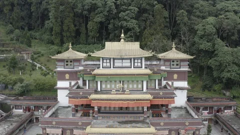 Ranka monastery in Sikkim, India. 스톡 동영상 115937010