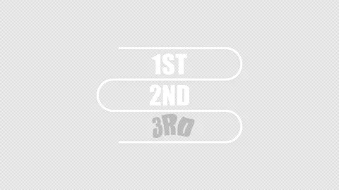 A ranked first second third list, 1st 2nd 3rd text. Stock Footage 337079971