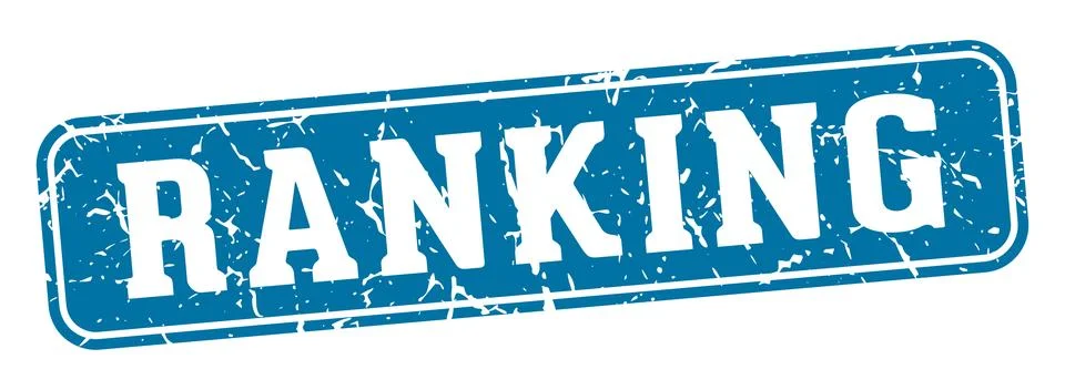 Ranking rectangular sign. ranking stamp Stockillustratie