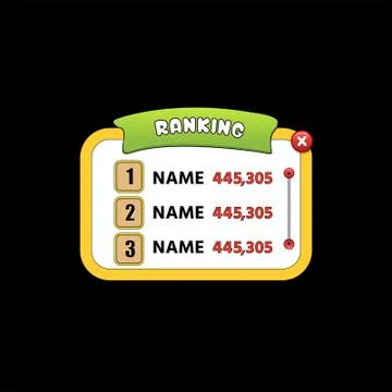 Ranking ui kits 스톡 일러스트