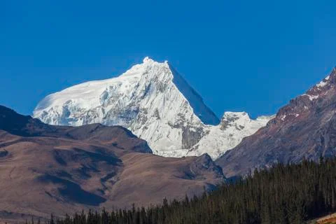 Ranrapalca peak Stock Photos