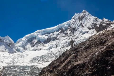 Ranrapalca peak Stock Photos