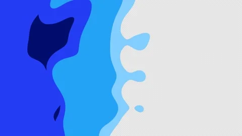 Ransition Wipe Liquid Waves Cartoon Abstract Background Animated Isolated Stock Footage 211256878