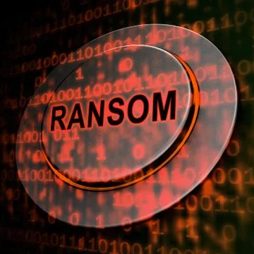 Ransom Computer Hacker Data Extortion 3d Rendering イラスト素材