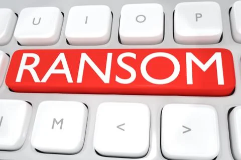 Ransom - criminal concept Illustrazione stock