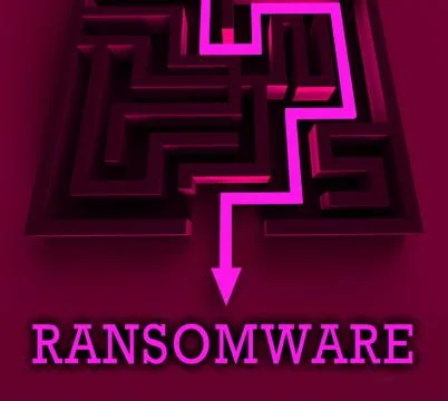 Ransom Ware Extortion Security Risk 3d Rendering 스톡 일러스트