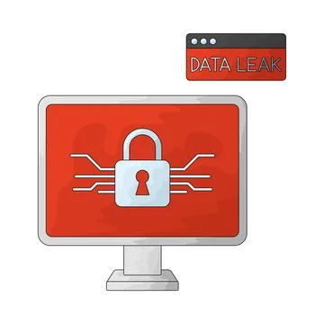 Ransomware Alert illustration Stock Illustration