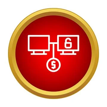 Ransomware attack encrypting data demanding money payment Stockillustratie