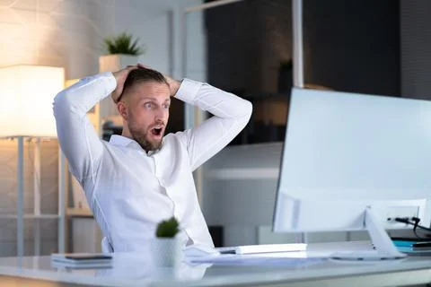 Ransomware Business Computer Malware Privacy Breach Stock Photos