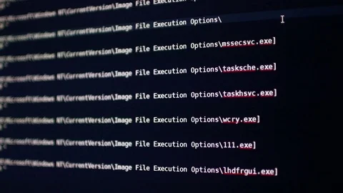 Ransomware code vaccine. Stock Footage 86853257