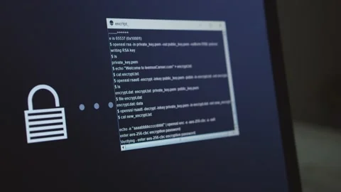 Ransomware Encrypts data in Realtime and Blackmails Data Owner Stock Footage 157881614