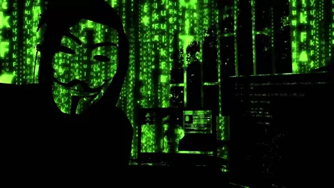 Ransomware Hacker cracked the password and wait for the victim's money 库存影片 235533104
