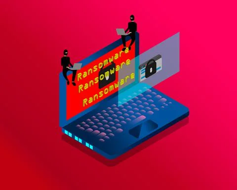 Ransomware Stock Illustration